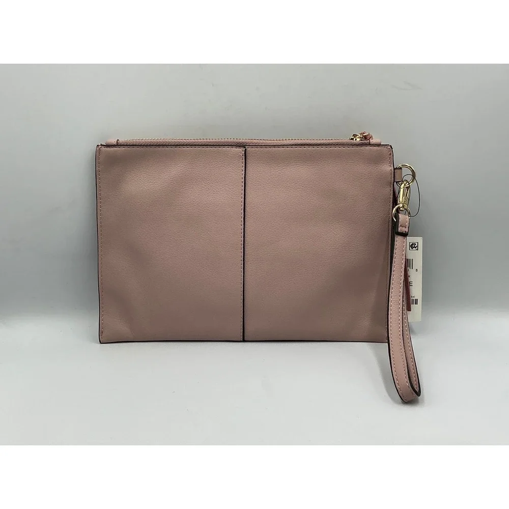 INC‎ International Concepts Wristlet Clutch OS Millennial Pink Tassel 100022242